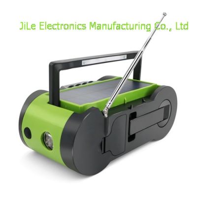 Emergency solar crank noaa weather alert portable radio