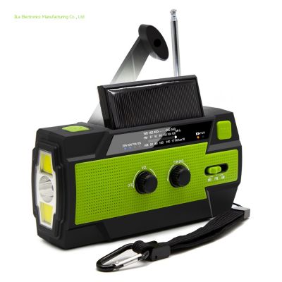 Emergency Charger Hand Crank Am FM Noaa Weather Flashlight Radio with Automatic Flashlight and Power Bank